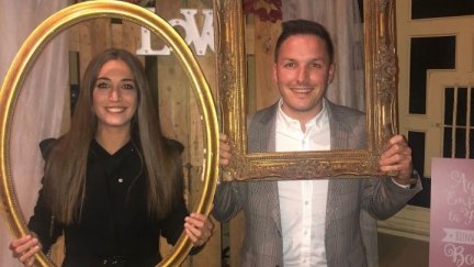 Mariel Lasala y su pareja Javier, en una imagen juntos.