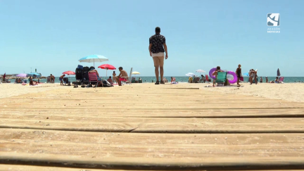 Fotografía de la playa de Salou.
