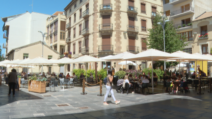 Zona de terrazas en Jaca.