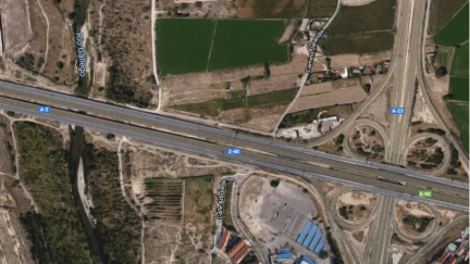 Vista aérea de la zona del accidente (Imagen: Google Maps)