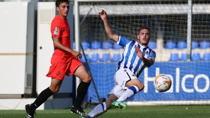 Lance del partido. Imagen: Real Sociedad.