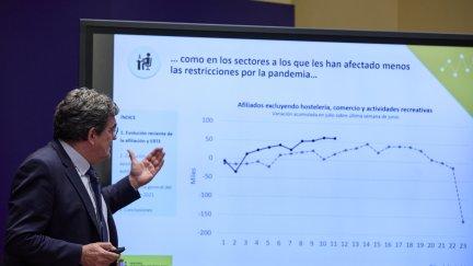 El ministro de Inclusión, Seguridad Social y Migraciones, José Luis Escrivá,  avanza los datos de la afiliación a la Seguridad Social de julio.