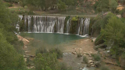 El salto de Bierge, uno de los lugares más populares de la Sierra de Guara.