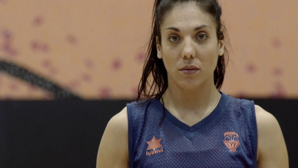 Cristina Ouviña, jugadora de la selección española de baloncesto.