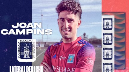 Joan Campins seguirá vistiendo al camiseta de la SD Tarazona.
