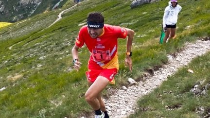 Daniel Osanz, en un instante de la carrera de este viernes.