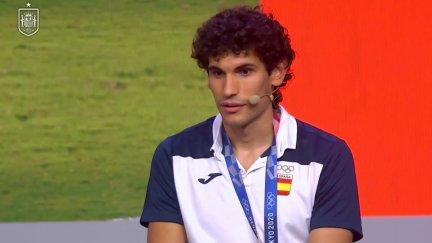 Jesús Vallejo, durante el acto en Las Rozas.