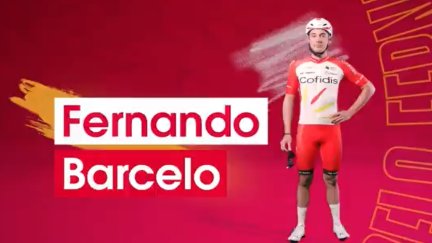 Fernando Barceló en el video de presentación de Cofidis.