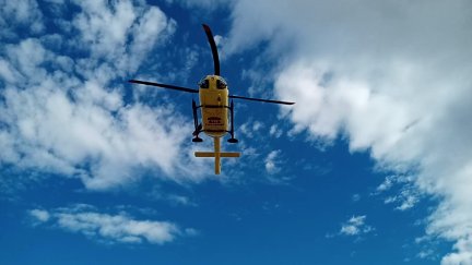 Imagen de archivo de un helicóptero del 112.