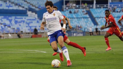 Iván Azón durante el Trofeo Carlos Lapetra. Foto: Real Zaragoza