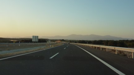 Un tramo de la autovía A-22, que une Huesca y Lérida.