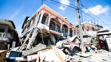 Imagen de los destrozos ocasionados por el terremoto de Haití.