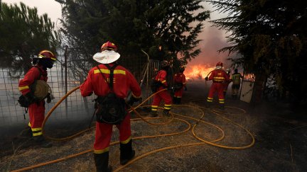 Incendio forestal en Navalacruz (Ávila).
