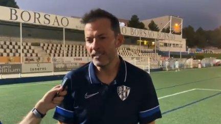 Dani Aso tras el encuentro.