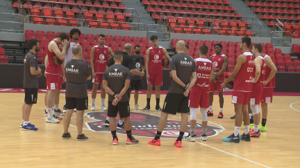 Casademont Zaragoza durante el comienzo de la pretemporada