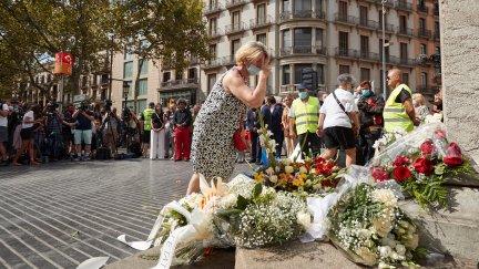Homenaje en las Ramblas de Barcelona en memoria de las víctimas del atentado terrorista del 17 de agosto de 2017.