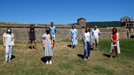 Parte del equipo directivo de la FADI.