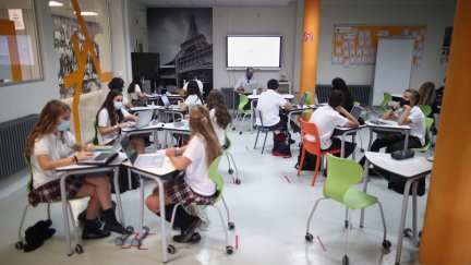 Alumnos de la ESO en clase. (EP)