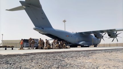 Imagen de uno de los aviones de las Fuerzas Armadas españolas (EFE).