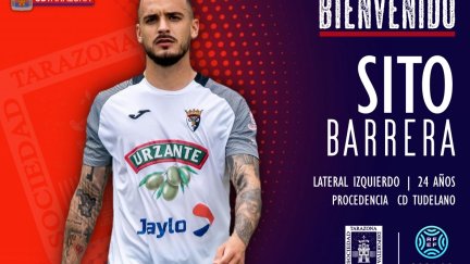 Sito Barrera cierra la plantilla de la SD Tarazona.