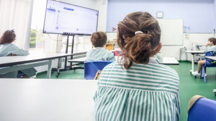 Varios niños en un aula, durante una clase (EP).