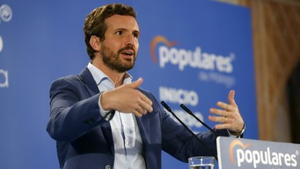 El presidente del Partido Popular, Pablo Casado, durante un acto (EP).