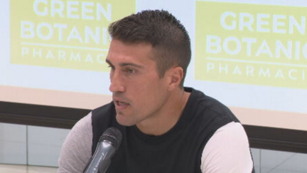Zapater en la rueda de prensa. Imagen: Aragón Deporte.
