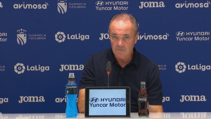 Juan Ignacio Martínez, durante su comparecencia en Fuenlabrada.