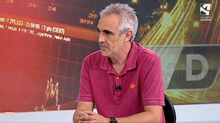 Juan Pedro Serrano, vicepresidente de la Asociación de Directores de Institutos de Aragón, durante su entrevista en el programa Buenos Días.