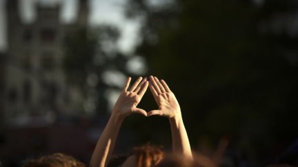 Concentración contra la violencia machista (EP).