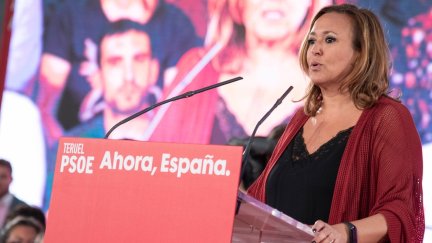 La secretaria general del PSOE Teruel, Mayte Pérez.