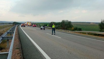 Lugar donde se ha producido el accidente. (Foto: Guardia Civil Teruel).