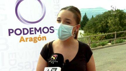 Maru Díaz, secretaria general de Podemos Aragón.