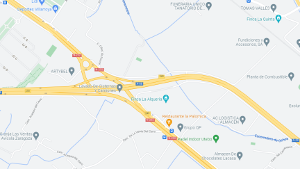 El accidente se ha producido en la A-68, km 249.