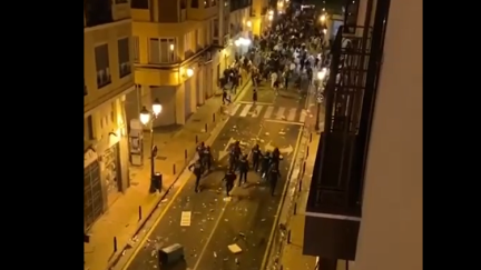 Imágenes de los disturbios ocurridos en Zaragoza.