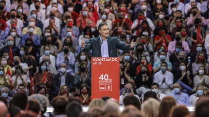 Pedro Sánchez, secretario general del PSOE y presidente del Gobierno, en la clausura del 40 Congreso Federal del partido.