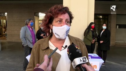 La portavoz de Podemos Aragón, Marta de Santos.