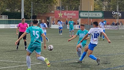 Imagen de un encuentro de la SD Ejea.