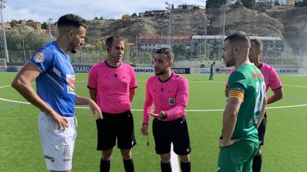 Cuarte y Binéfar protagonizaron un duelo muy disputado esta jornada.