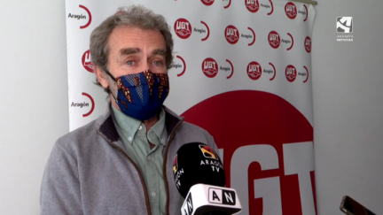 Fernando Simón, contestando a las preguntas de Aragón TV.