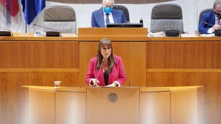 La consejera Sira Repollés, en una imagen de archivo en las Cortes de Aragón.