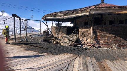 Estado en el que ha quedado la cafetería siniestrada.