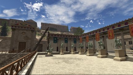 Recreación la ciudad de Los Bañales en el nuevo videojuego.