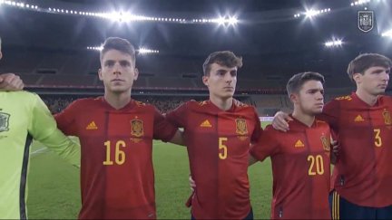 Francés, en un partido reciente con la selección española sub-21. Foto: RFEF.
