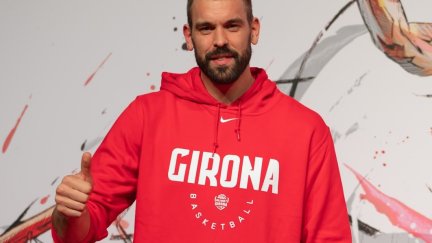 Marc Gasol posa el día que anunció su fichaje por el Basquet Girona.