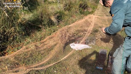 Imagen de una de las redes utilizadas.(Foto: Guardia Civil).