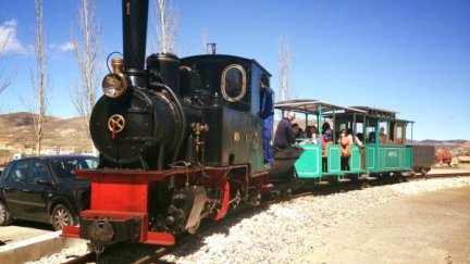 Tren minero en Utrillas. / Aragón Turismo.
