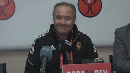 Juan Ignacio Martínez, tras el CD Mensajero - Real Zaragoza.
