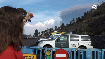 Unidad Móvil, en La Palma.