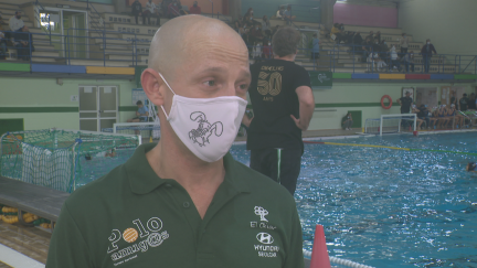 Iván Martín, coordinador del Waterpolo El Olivar. Foto: Aragón Deporte